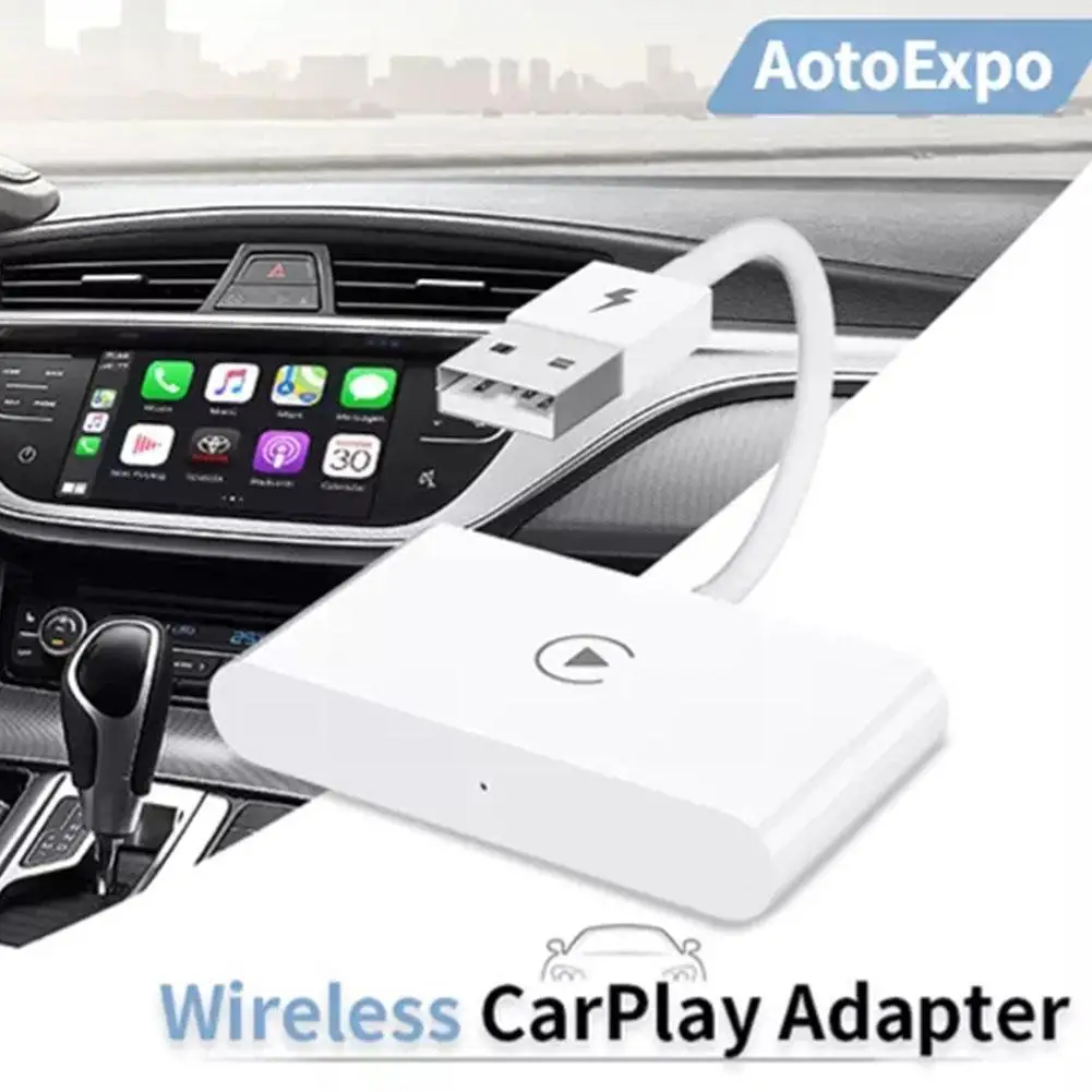

Wireless CarPlay Adapter For IPhone Apple Wireless Carplay Dongle Plug And Play 5GHz WiFi Online Update Auto Car Adapter U5C3