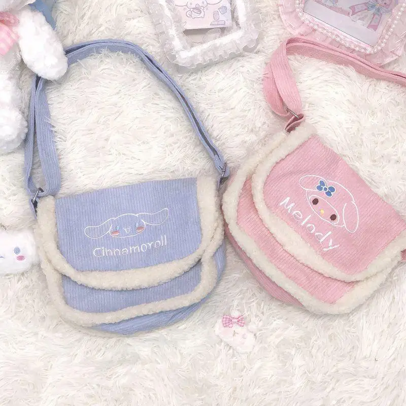 

Новинка Kawaii Sanrio Mymelody Cinnamoroll сумка-мессенджер рюкзак Jk сумка большой емкости ветер для колледжа Девочки Рождественский подарок для детей