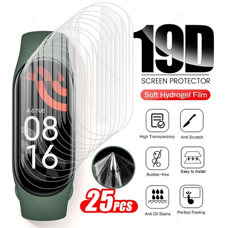 

Гидрогелевая Защитная пленка для смарт-браслета xiaomi mi band 7, не стекло для xiaomi mi band 7, 25 шт.