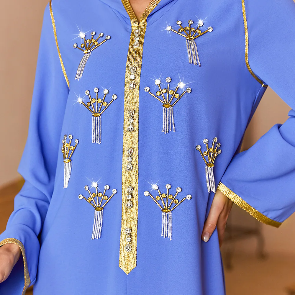 Djellaba Robe Longue Femme Musulman Dubai Abaya Turkey Muslim Long Arabic Dress Islam African Dresses for Women Caftan Marocain