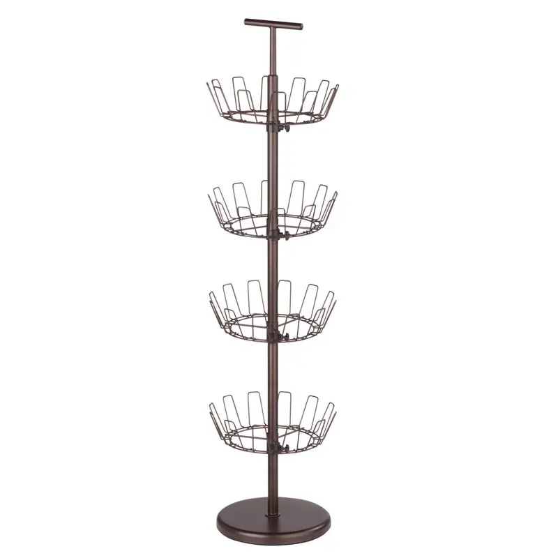 

Honey Can Do 4-Tier Revolving 24-Pair Bronze Shoe Tree