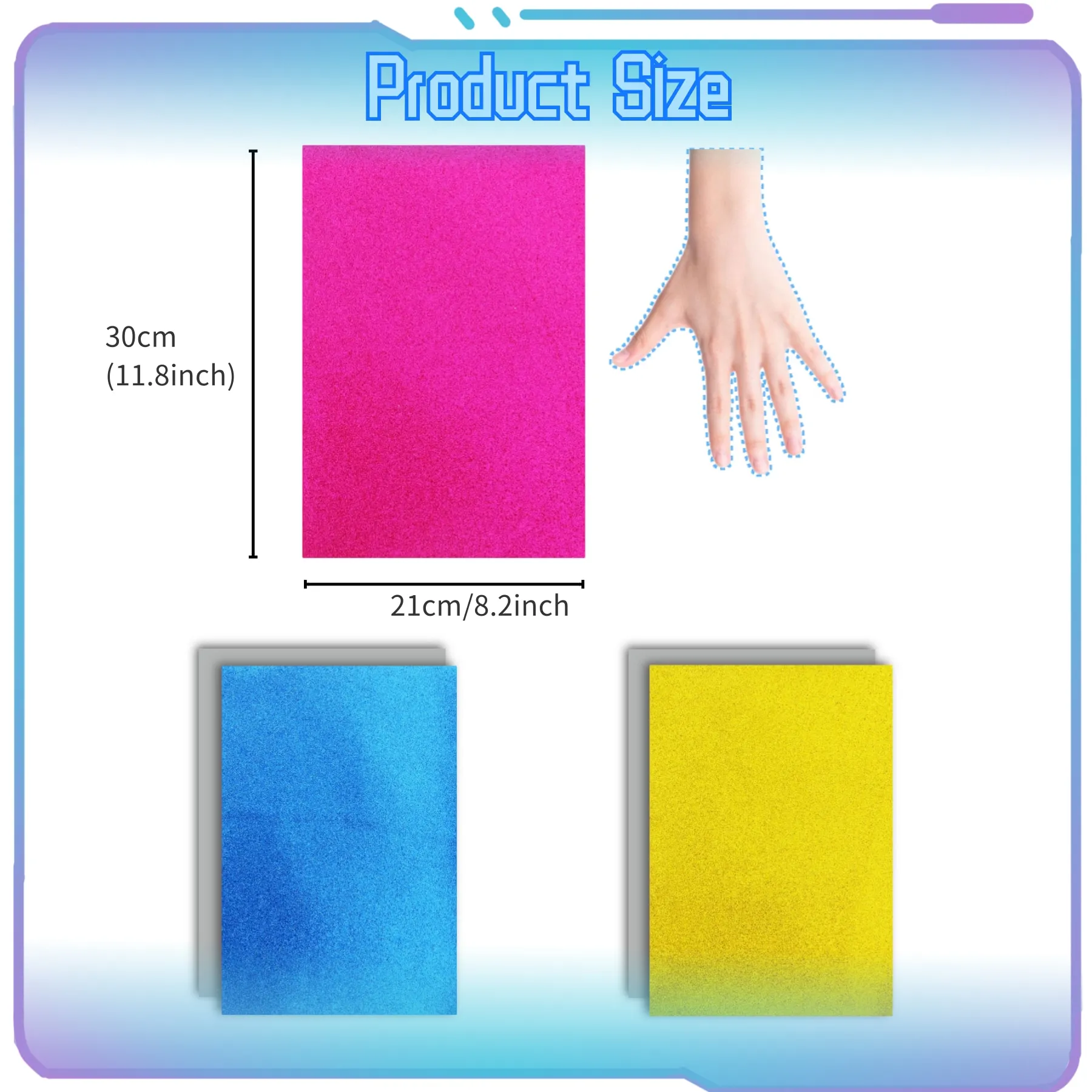 Лист синтетический для бантов сережек одежды аксессуаров 8 2x11 дюйма Сверхтонкая