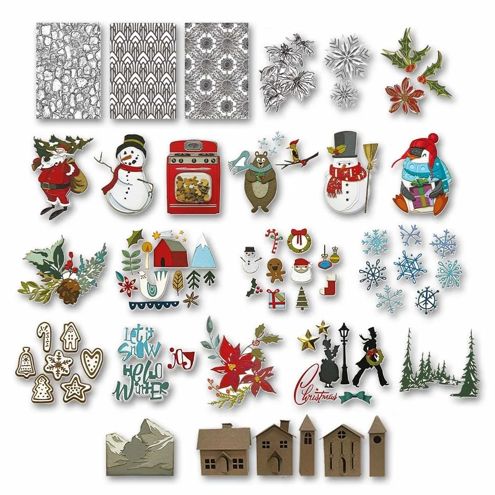 

Winter Snowman Metal Cutting Dies For Diy Dies Scrapbooking Handmade Paper Card Embossing Decoration Photo Album Craft Dies