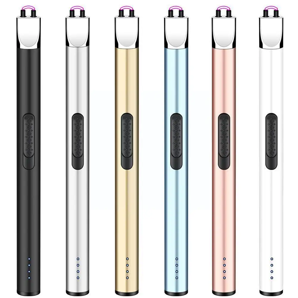 

Мини электрическая USB ветрозащитная зажигалка с индикатором мощности беспламенная плита перезаряжаемая газовая дуговая Зажигалка USB Type-C Свеча Li B7N9