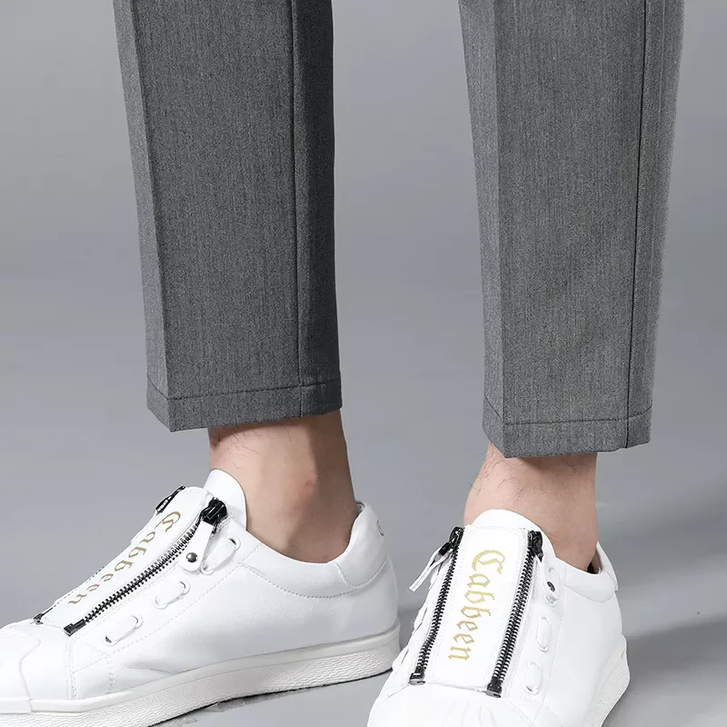 

NEW IN Brand Business Suit Pants Men Casual Formal Slim Fit Spring Summer Male Classic Office Ankle Length Straight Trousers