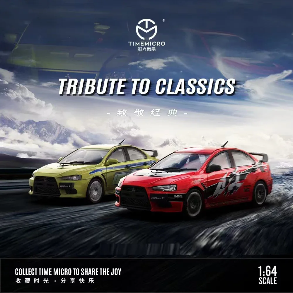 Time Micro 1:64 модель автомобиля EVO V10 коллекция литых под давлением