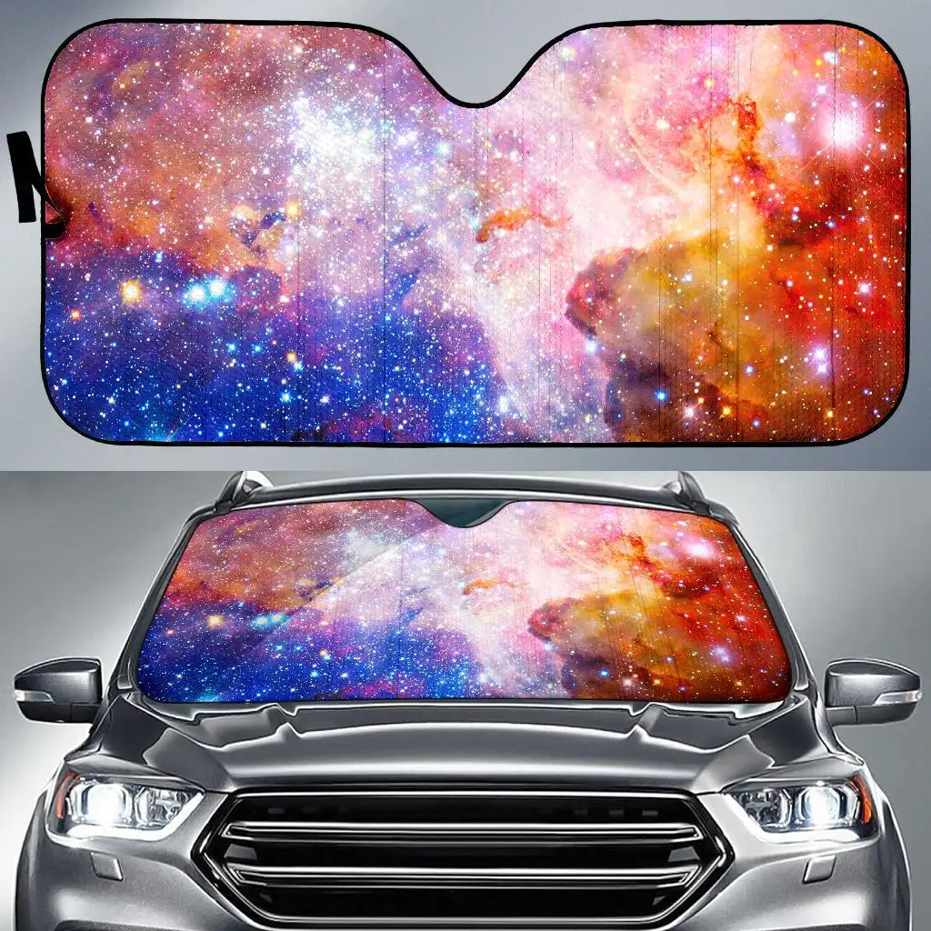 

Light Stardust Galaxy Deep Space Print Car Sun Shade