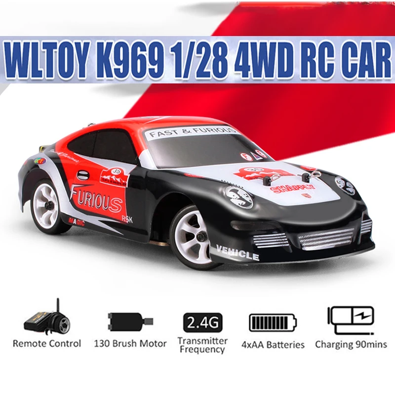 WLtoys K989 K969 4W Drag Racing Rc car Toys for boys Remote Control Drift Mini Outdoor Off road Game cars Model Kids Gift