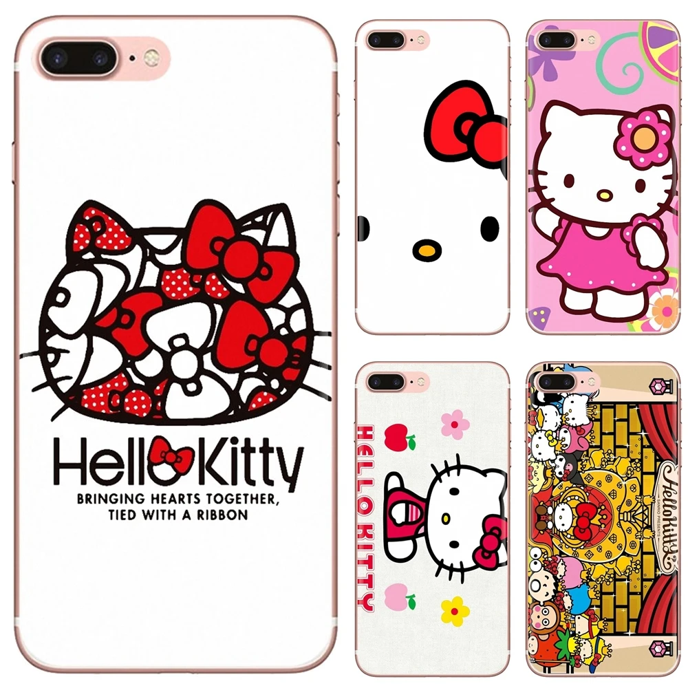 Розовый чехол из ТПУ с рисунком hello Kitty для Samsung Galaxy Note 3 4 5 8 9 S3 S4 S5 Mini S6 S7 Edge S8 S9 S10 Plus |