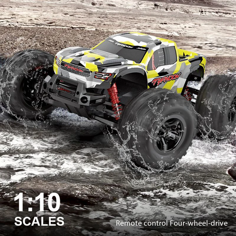 4x4 1/10 High Speed 2.4g Remote Control 4wd Off-road Vehicle 550 Strong Magnetic Motor Full Scale For Boys Adults