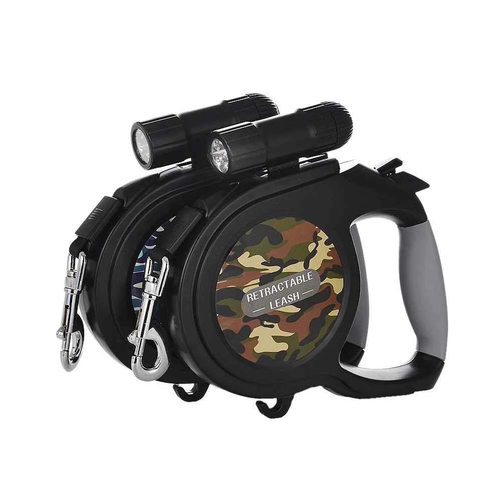 

8m Retractable Dog Leash Heavy Duty Pet Leash For Medium Large Dogs Big Dog Walking Running Leashes Rope With LED Flashlight