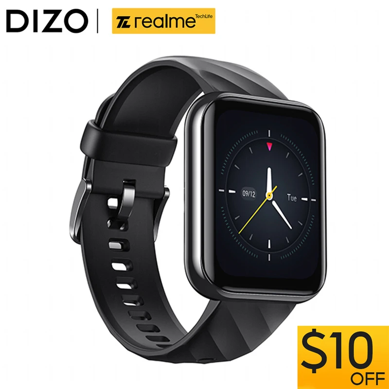 

Смарт-часы realme Techlife DIZO, водостойкие до 5 АТМ, 1,8 дюйма
