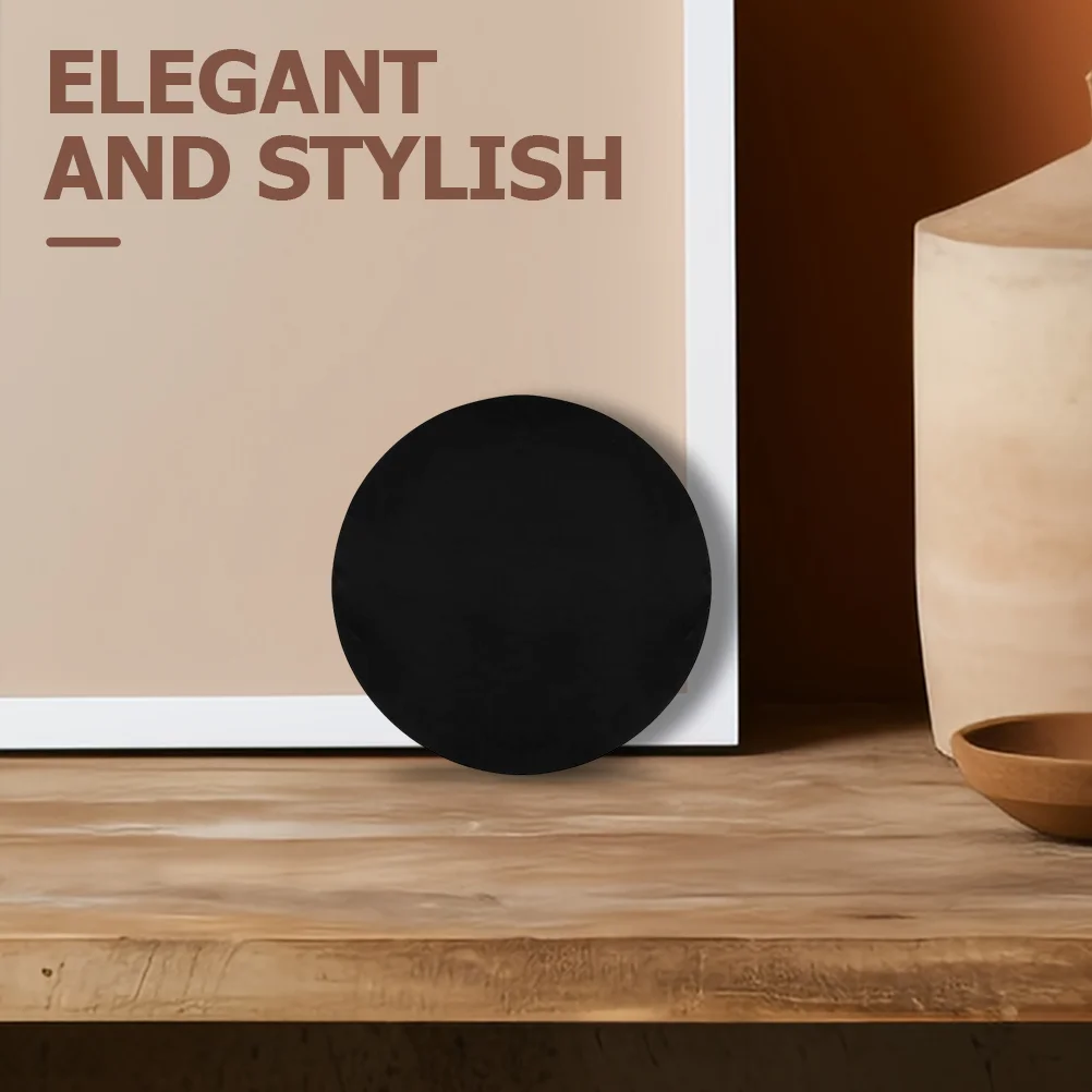 Черное украшение для медитации из обсидиана круговое зеркало гадальная доска