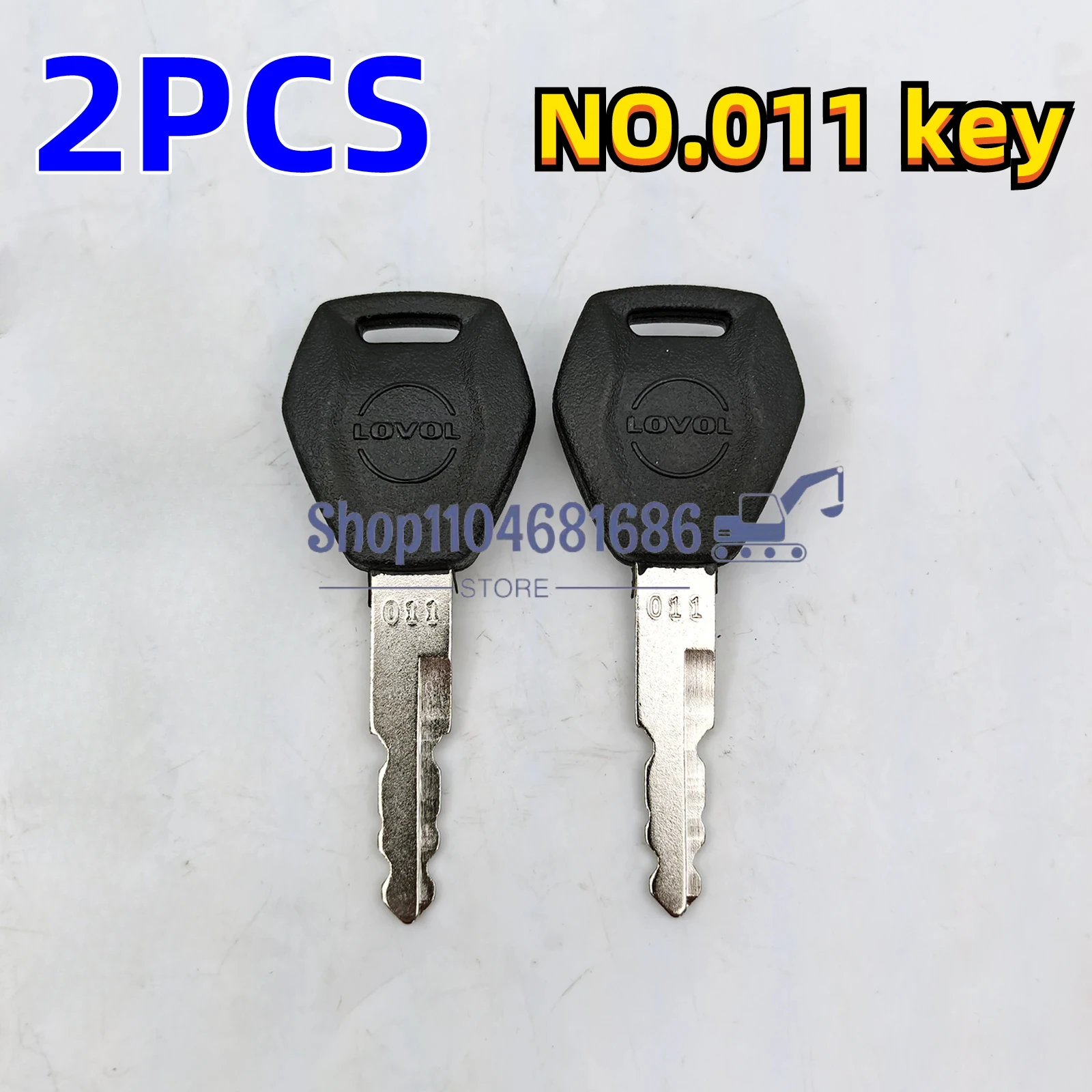 2 шт. ключ с последовательным номером 011 новый стиль для экскаватора Lovol FR60 75 80 150 220