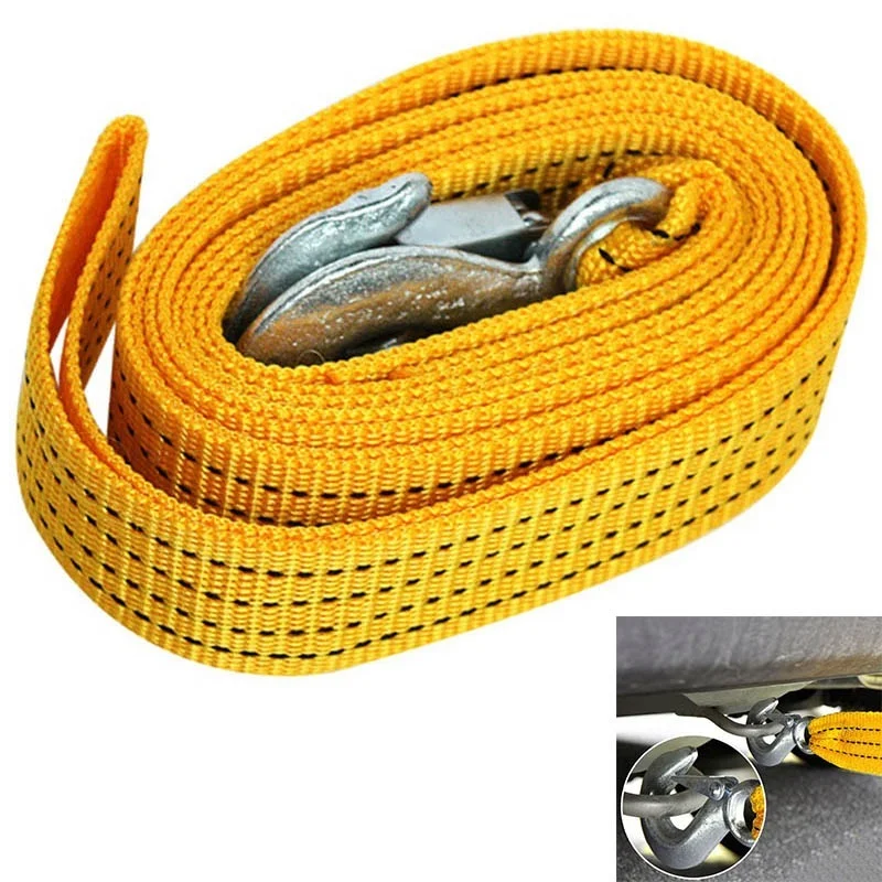 

3 Tons 3 Meters Towing Rope Truck Snatch Belt Off-road Towing Rope Trailer Winch Cable Belt Car Towing Safety Rope