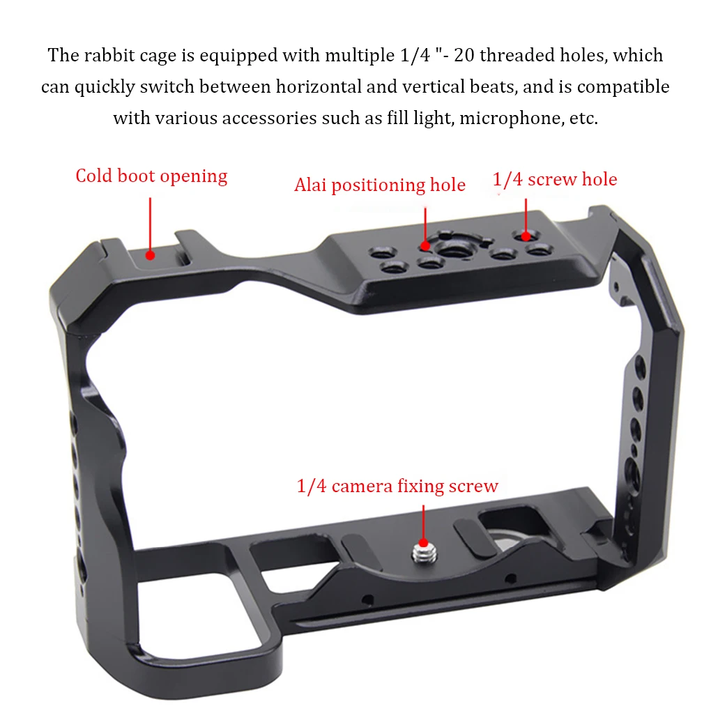 

Cameras Camera Cage Sturdy Protective Stabilizer Hand Held Extension Frame Photography Accessories Mounting Stabilizers