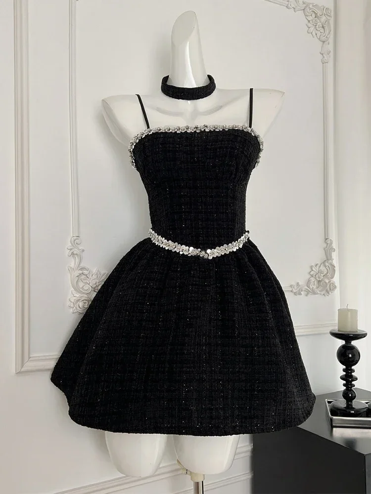 Зимние женские французские винтажные старые деньги вечерние наряды для