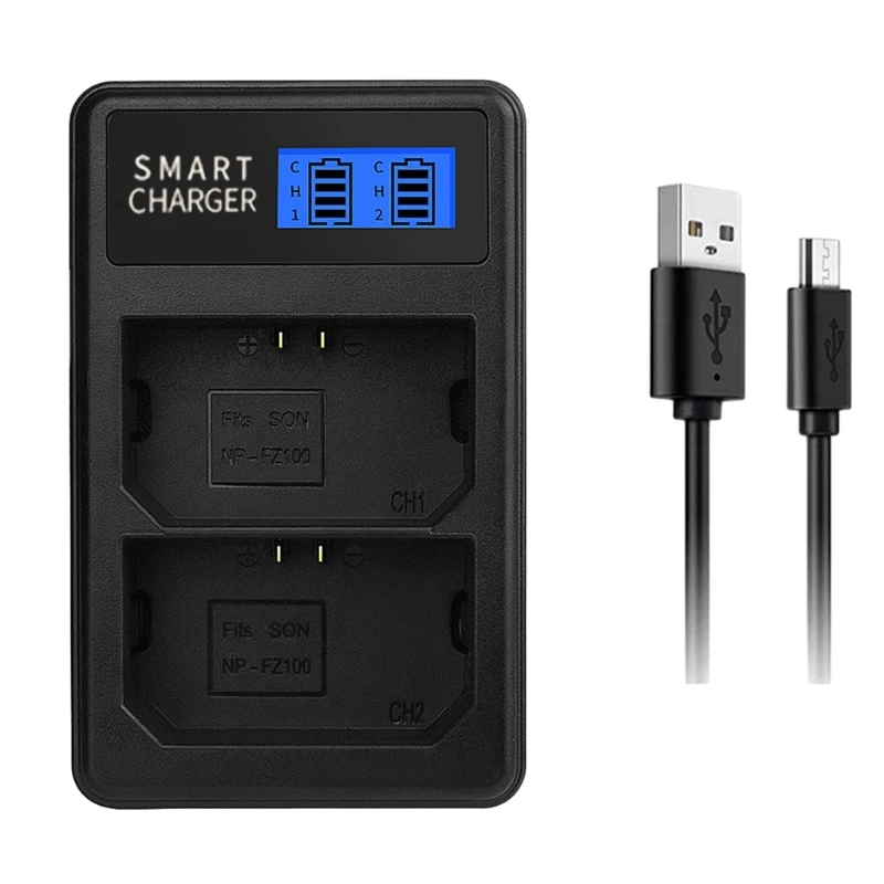 

Удобное зарядное устройство USB с двумя разъемами для зарядки FX30, A7R3, A7RIII, α7RIII, α7R3