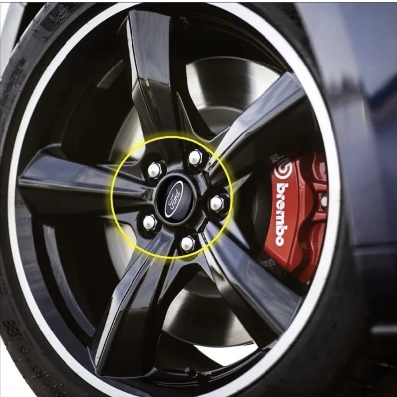 4 шт. 56 мм наклейки на центра колеса автомобиля колпаки ступиц для Ford S MAX Ranger Focus