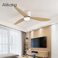 Modern Led 12w Ceiling Fans With Lights White Dc Ceiling Fan With Remote Control Decorative Home Ceiling Light Fan With Lamp