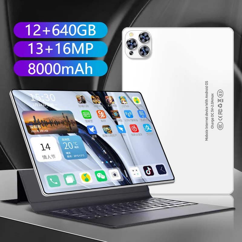 

Планшет X95 Pro, глобальная прошивка, экран 11 дюймов, Wi-Fi 2K, Восьмиядерный процессор MT6750, 12 Гб + 2023 ГБ, на базе Android 12, камера 13 + 16 МП, 640