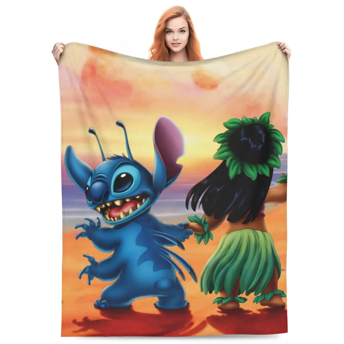 Теплое мягкое одеяло декоративное постельное белье для танцев лило фланелевое