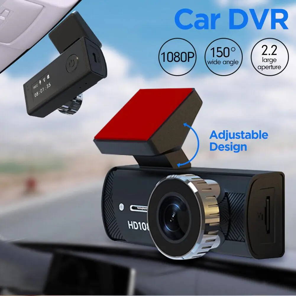 Купи Wifi Usb 1080p 150-degree Night Vision Wide-angle Car Dash Cam Dvr Camera Android Screen Adas Recorder за 1,441 рублей в магазине AliExpress