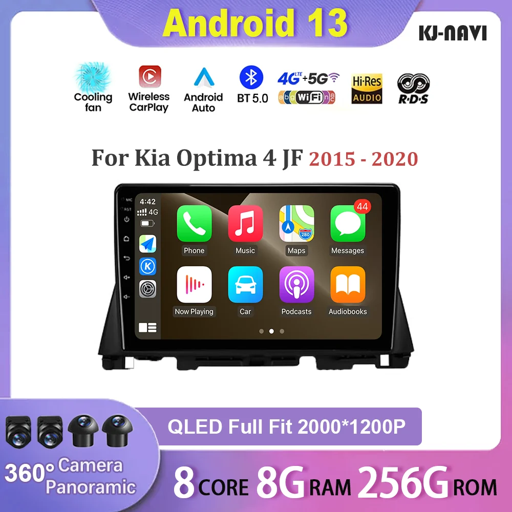 

For Kia Optima 4 JF 2015 - 2020 Car Radio Multimedia Automotiva Video Player Navigation Android 13 WIFI BT5.0 No 2din 2 din