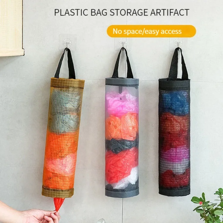 

ECHOME Kitchen Garbage Bag Organizer Bag Bathroom Multifunctional Storage Boxs Wall-mounted Extraction Bags Storage Organization