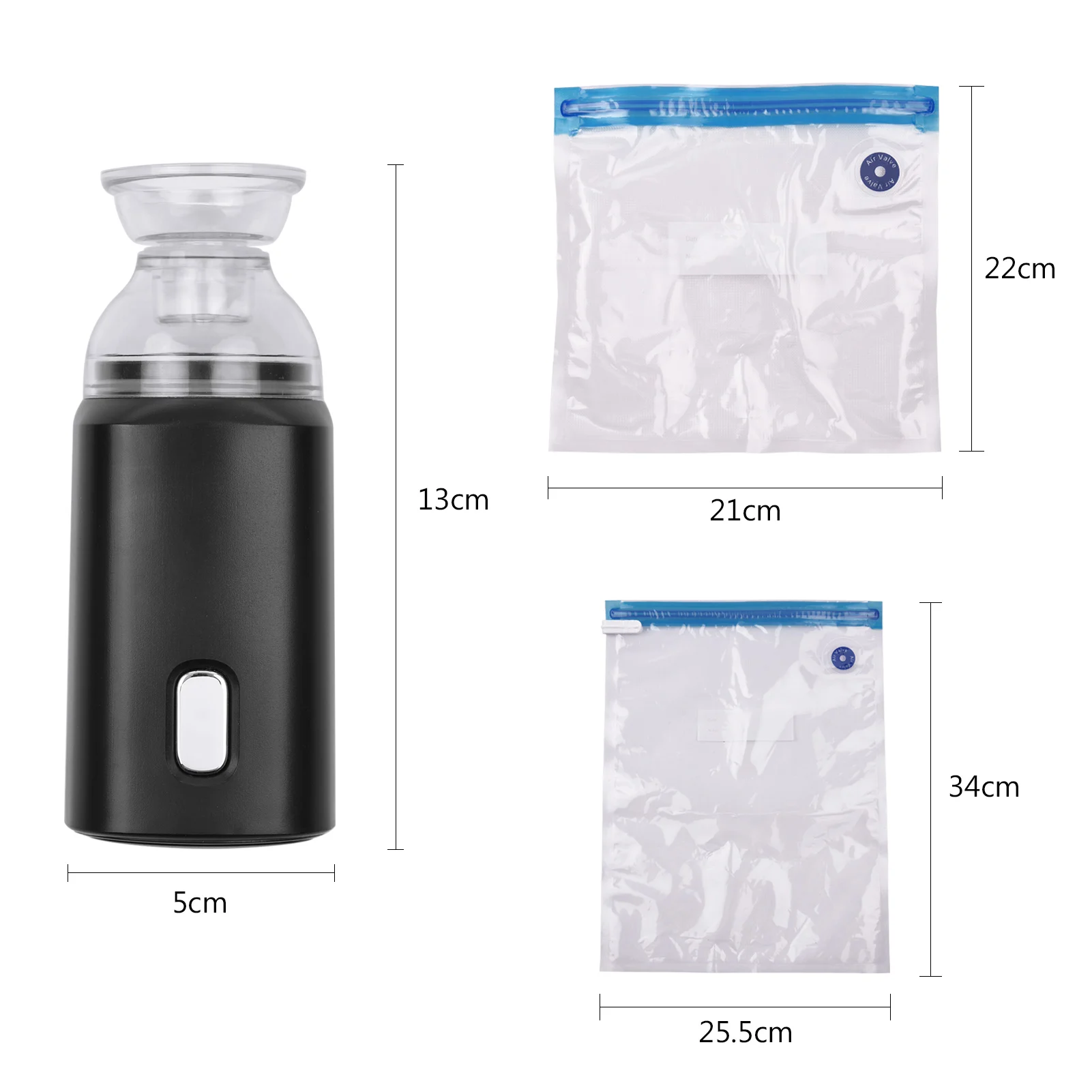 Электрический надувной цилиндр ZK20 перезаряжаемый через USB сильное всасывание с 5