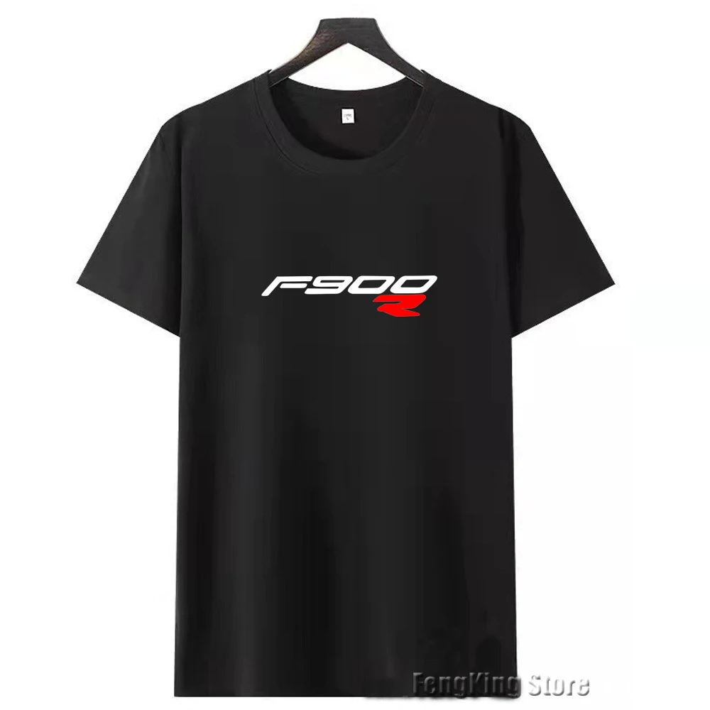 

For BMW F900R New Combed Cotton Short Sleeve T-shirt Men's Round Neck Printed Logo T-shirt