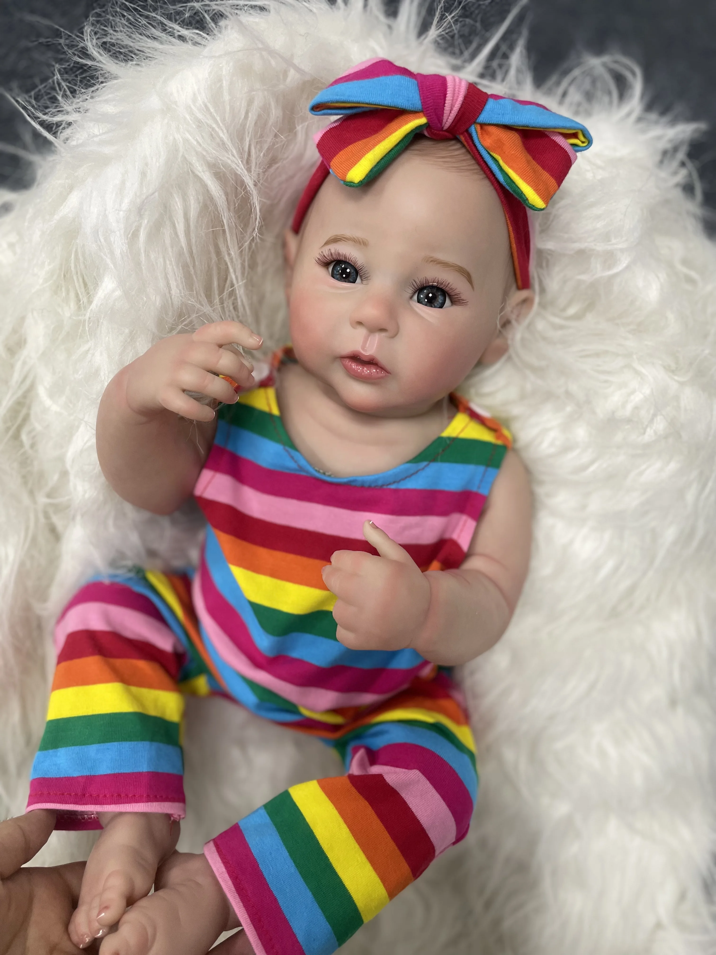 Виниловая кукла-реборн для девочек мягкая на ощупь моющаяся кукла-младенец 18