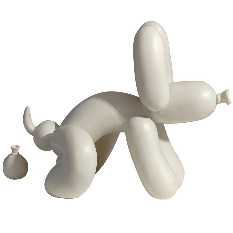 

Abstract Resin Balloon Dog Statuette Sculpture Crafts Cute Cartoon Animal Statue Desktop Cabinet Home Decoration Birthday Gift