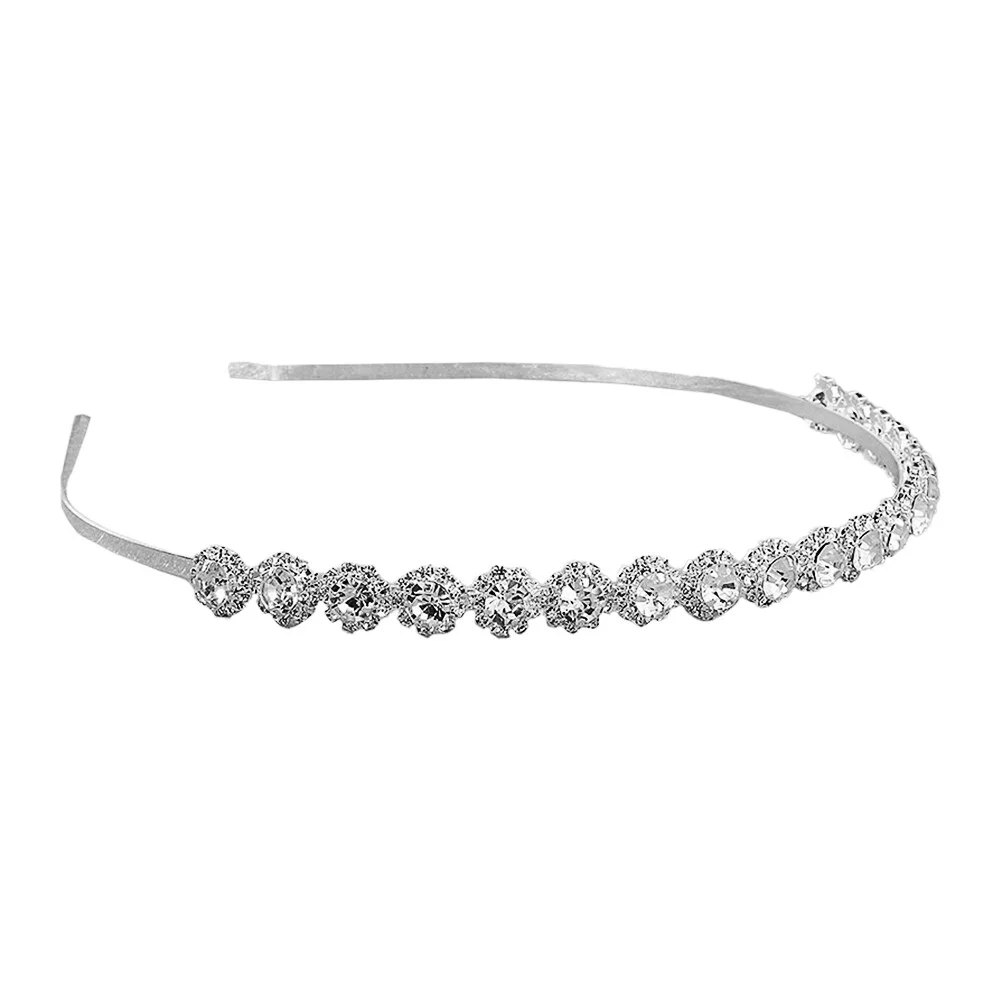 

Issue Card Lovely Headwear Flower Headpiece Hair Supply Diamonds Headdress Accessories Alloy Vintage Women's Jewels