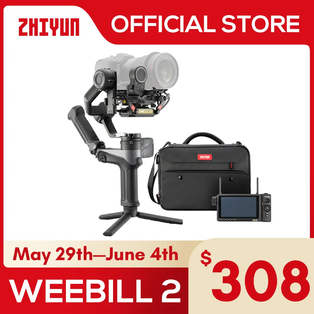 ZHIYUN Official Weebill 2 Camera Gimbal 3-Axis Handheld Stabilizer for Camera for Canon/Sony/Panasonic/Nikon
