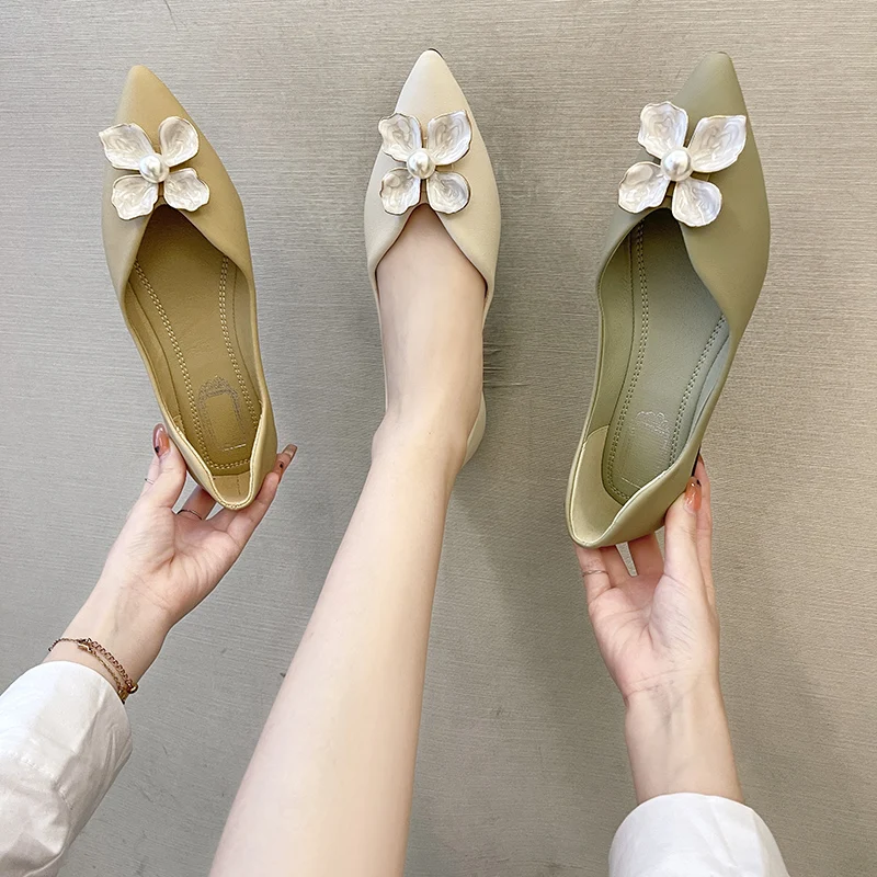 

Туфли женские универсальные с острым носком, мягкие элегантные повседневные кроссовки, плоская подошва, милый мокасин, Comfortab, 2022