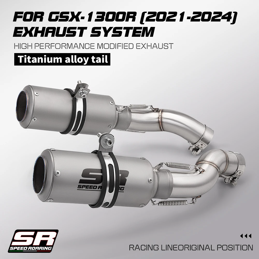 Фото Для мотоциклов Hayabusa GSXR 1300 GSXR1300 GSX 1300 R GEN 3: Выхлопная труба Slip-on, 2021-2024 гг. №2