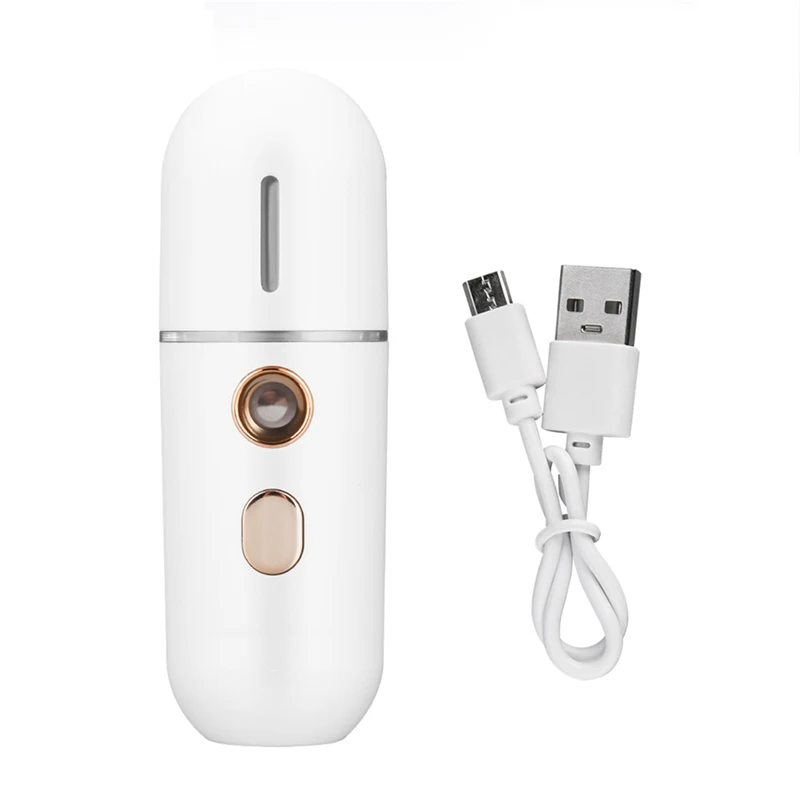 

30ml Mini Facial Steamer Nano Mist Sprayer Rechargeable Skin Care Moisturizing Face Moisturizer Humidifier Nano Spa Nebulizer