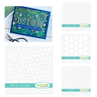 arrival make a dash trendy triangles wild willow stencils for diy scrapbooking craft paper embossing template decorations 2021