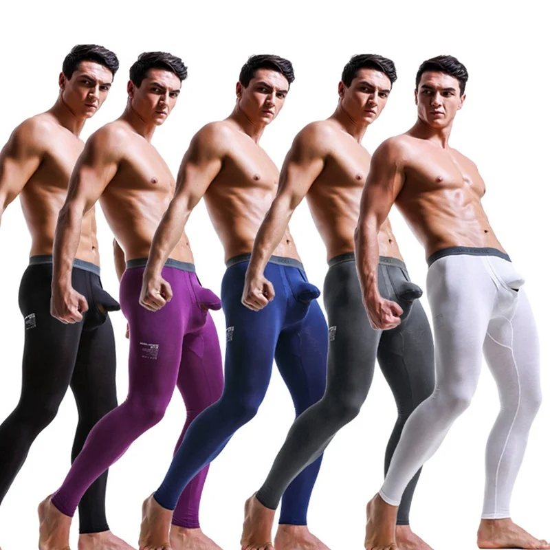 

Thermal Underwear Men Long Johns Male Underpants Leggings Open Tights Pants Compression Sweat Pants Sexy Underwear Men Thermals