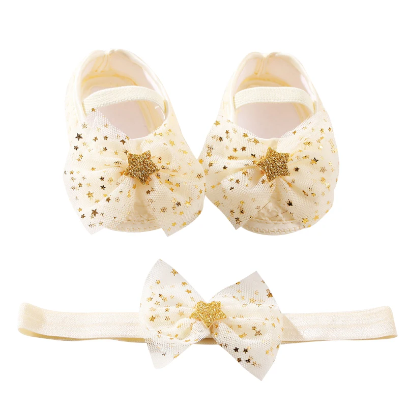 Туфли Принцессы Для Маленьких Девочек С Бантом - Сетчатые Колготки Первых