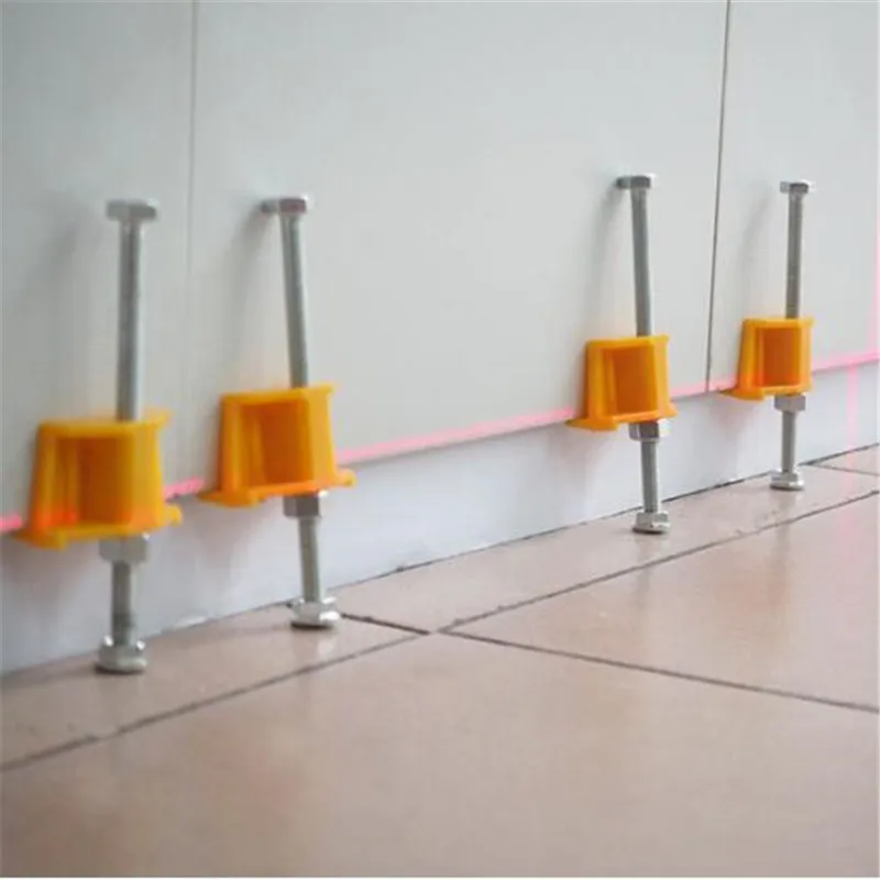 

10Pcs Manual tile Locator Wall Tiles regulator Height Adjustment Positioner Leveler Ceramic Fine Thread Rising Construction Tool