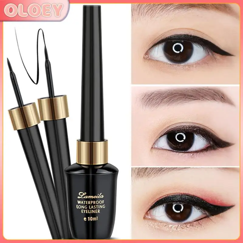 

6Colors Quick-drying Black Eyeliner Pen Diamond Eyelash Self Adhesive Eye Liner Pencil Glue-free Magnetic Eyeliner TSLM2