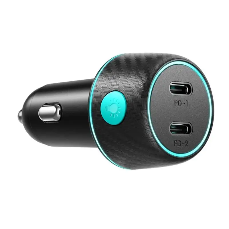 

70 Вт USB C автомобильное зарядное устройство адаптер PD35W & PPS25W быстрое автомобильное зарядное устройство для iPhone14/13 iPad Pro Samsung ,Pixel, LG, 7 цветов режимов