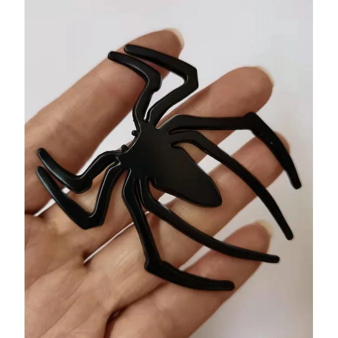 Автомобильная наклейка s Универсальная металлическая эмблема в форме паука