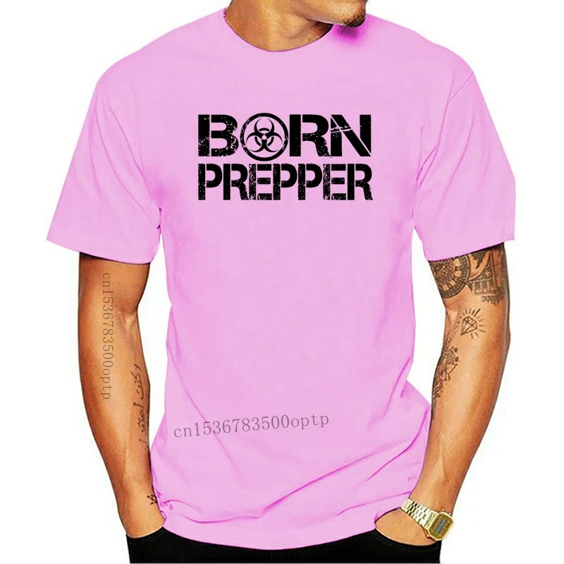 

New Born Prepper Biohazard Men Tees Tops T shirt short sleeve survival prepping doomsday biohazard Casual Apparel Fashion T-Shir
