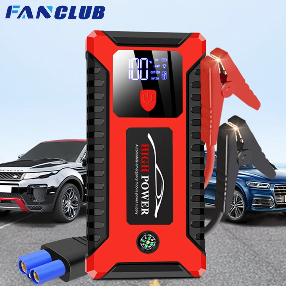20000mAh Car Jump Starter 1000A 12V Output Portable Emergency Start-up Charger for Cars Booster Battery Starting Device