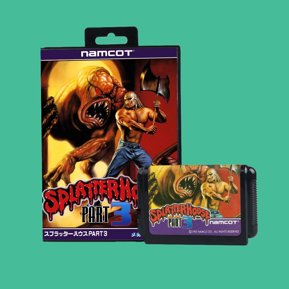 Фото Ретро Splatterhouse 3 16-битный игровой картридж JAP Версия для игровых консолей Sega Megadrive №2