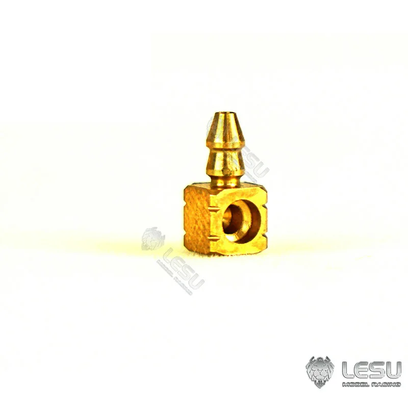 

Brass Nozzle T Scale for LESU HUINA JDM Hydraulic RC Truck Loader Excavator Model 3*2MM Pipe-SMT8