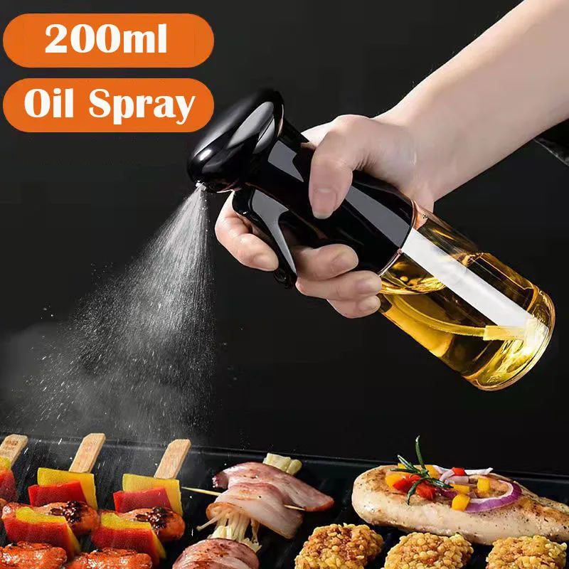 

200ML Olive Oil Spray BBQ Cooking Kitchen Baking Olive Oil Sprayer Oil Spray Empty Bottle Vinegar Salad Bottle Oil Dispenser